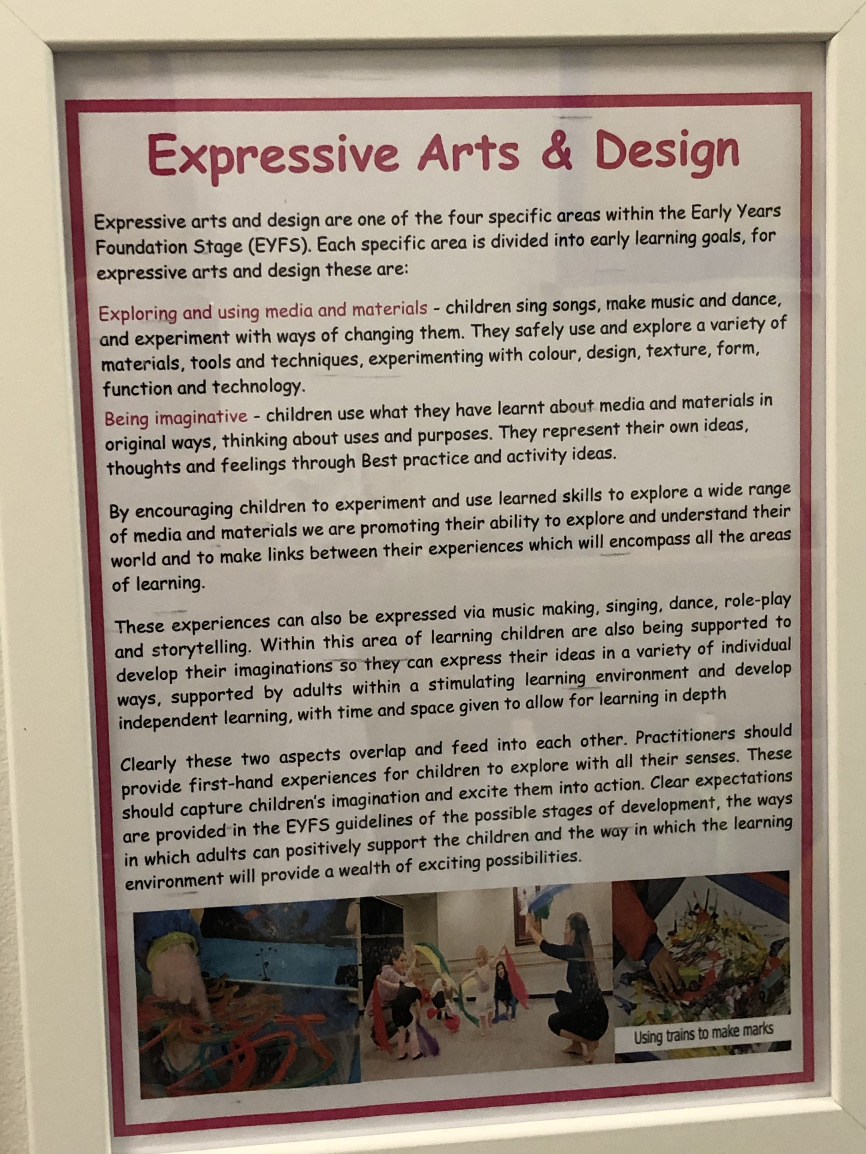 Expressive Arts and Design MTO Nursery